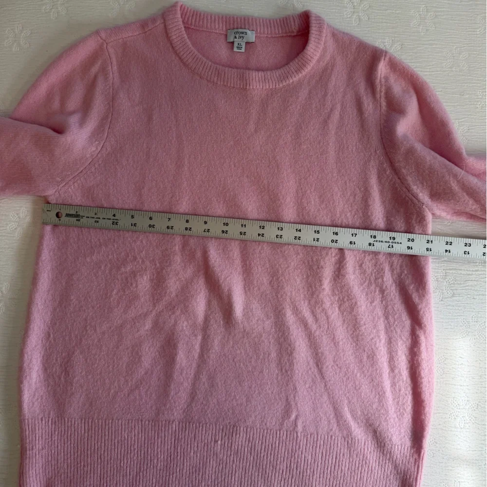 Crown & Ivy Sweater pink pullover size XL - Picture 6 of 8